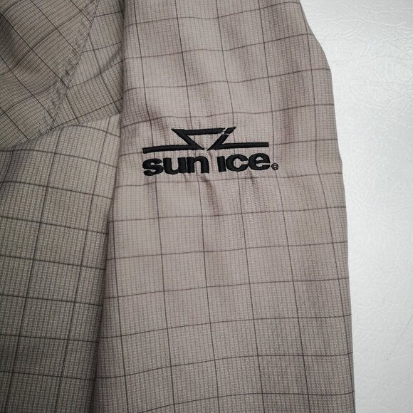 Sunice Men's Size XL V-neck Loose Fit Taupe & Grey Golf Pullover / Windbreaker - Picture 6 of 11